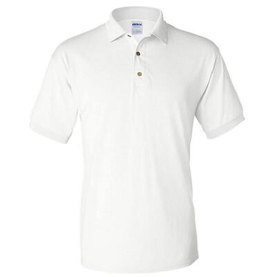 Heren jersey dryblend poloshirt (wit)