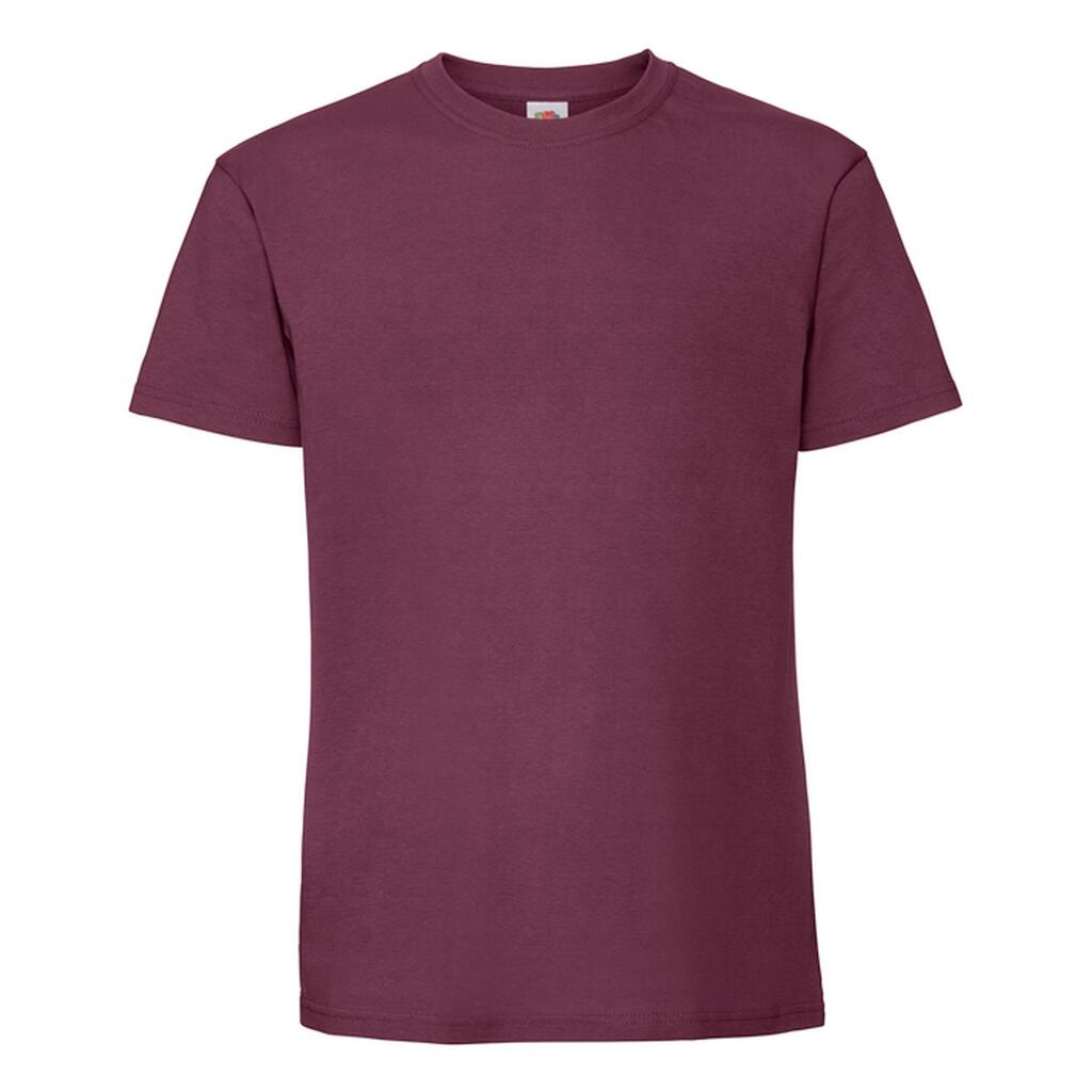 Mens Iconic Premium Ringspun Cotton TShirt (Burgundy)