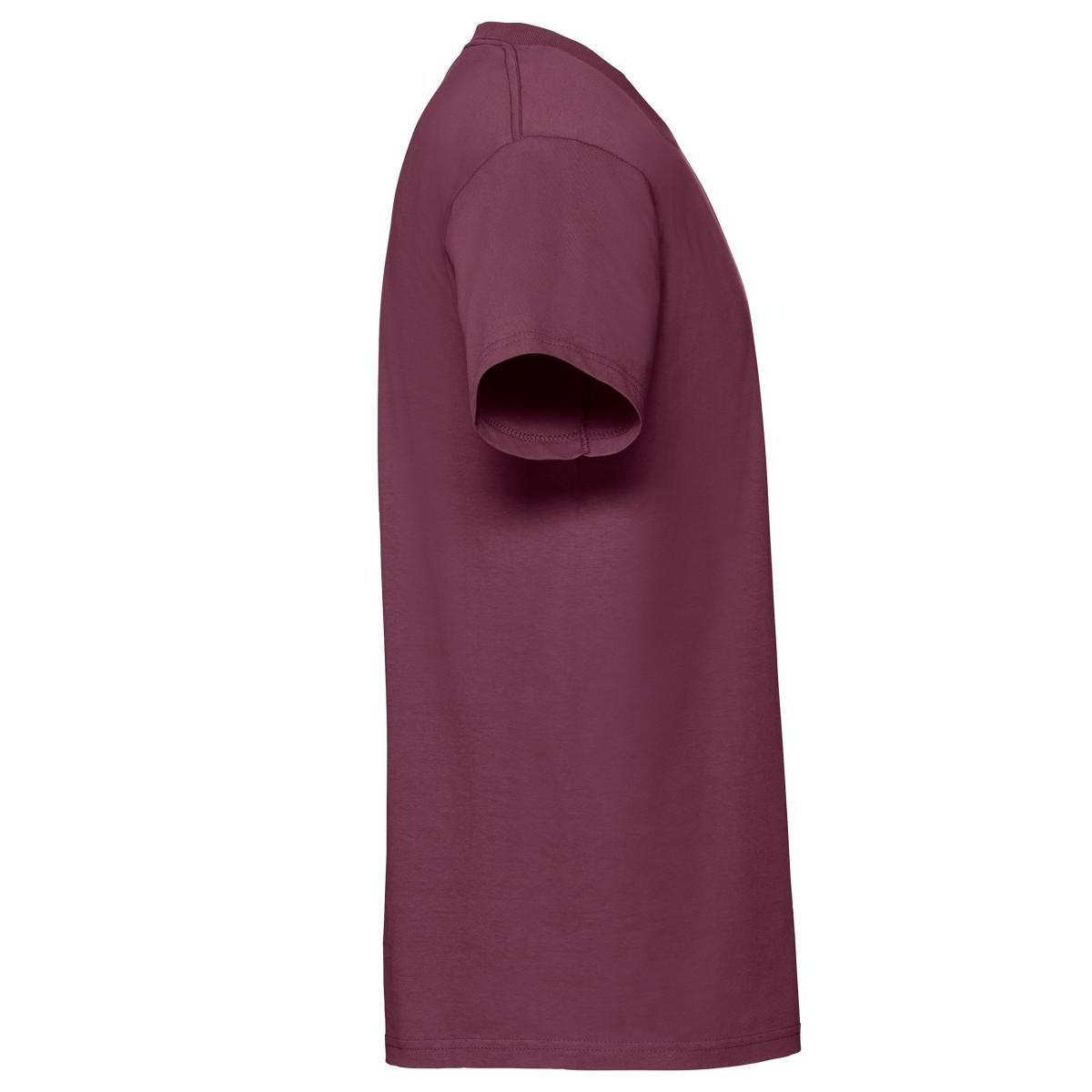 Maglietta Uomo Fruit Of The Loom Iconic Premium Borgogna 3/3