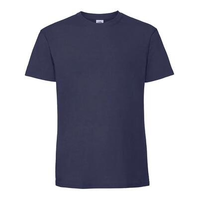 Heren iconic premium ringspun katoen tshirt (marineblauw)