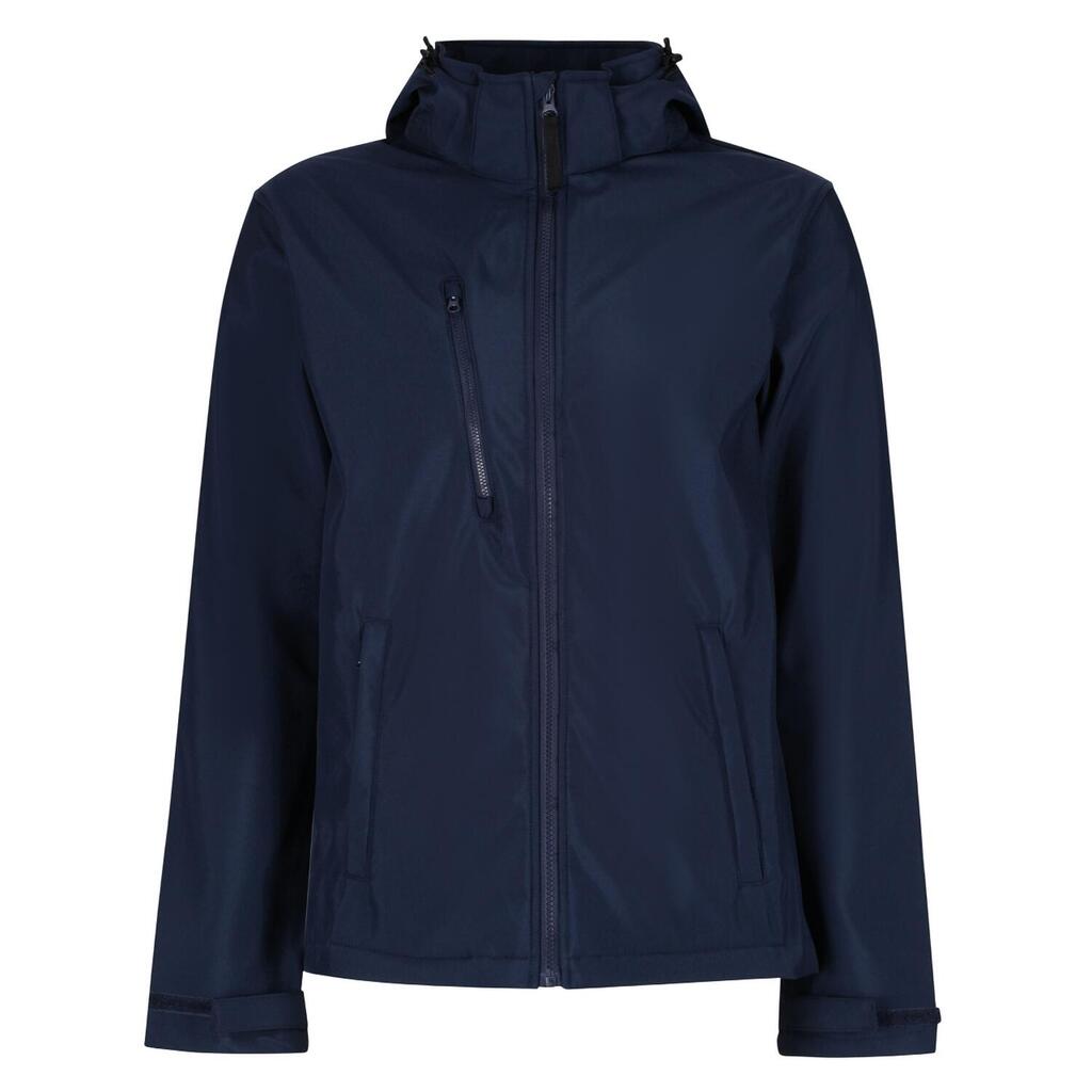 Mens Venturer 3 Layer Hooded Soft Shell Jacket (Navy)