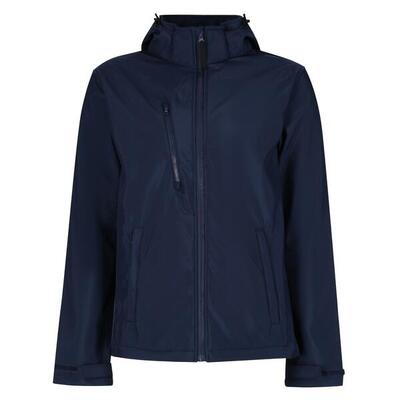 Heren venturer 3 layer hooded soft shell jacket (afdichting grijs/zwart)
