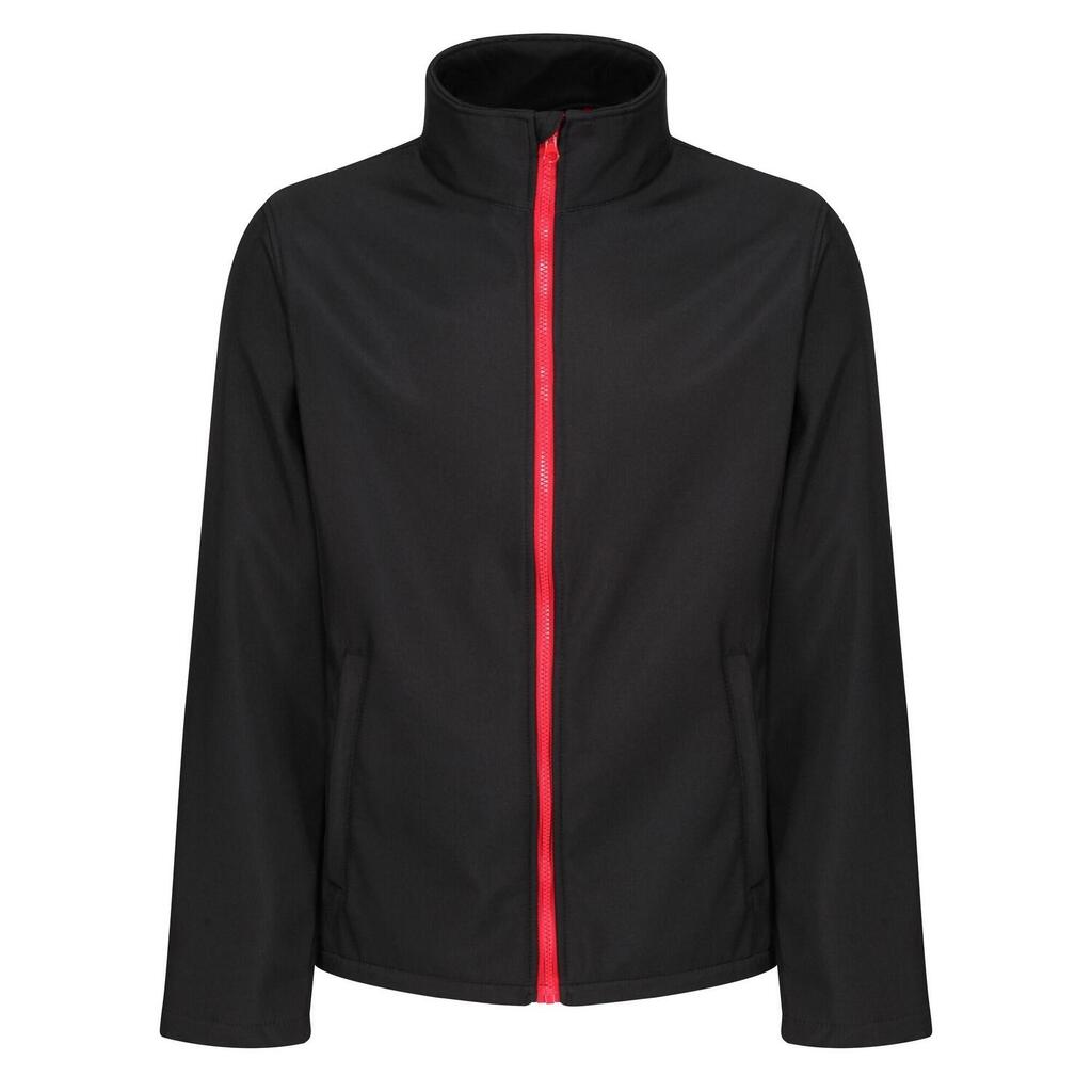 Mens Ablaze Printable Soft Shell Jacket (Black/Classic Red)