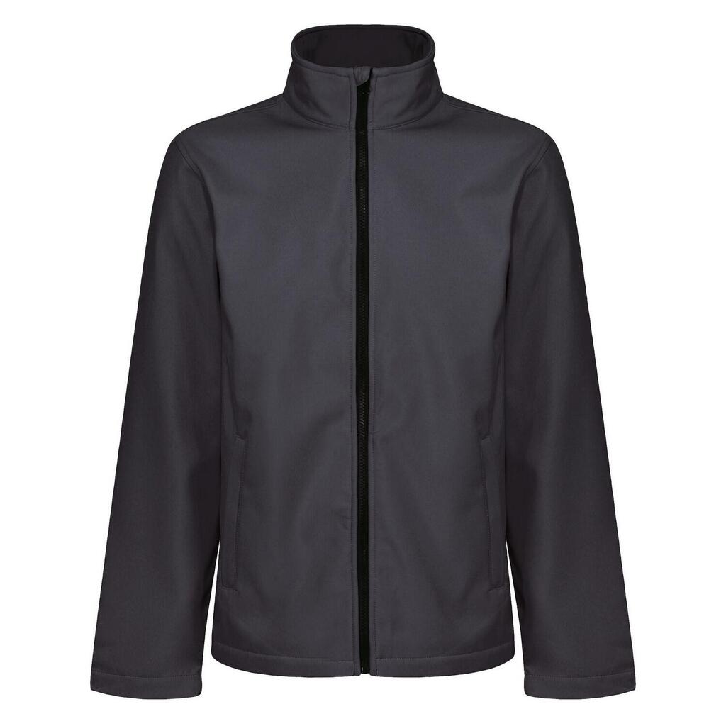 Mens Ablaze Printable Soft Shell Jacket (Seal Grey/Black)