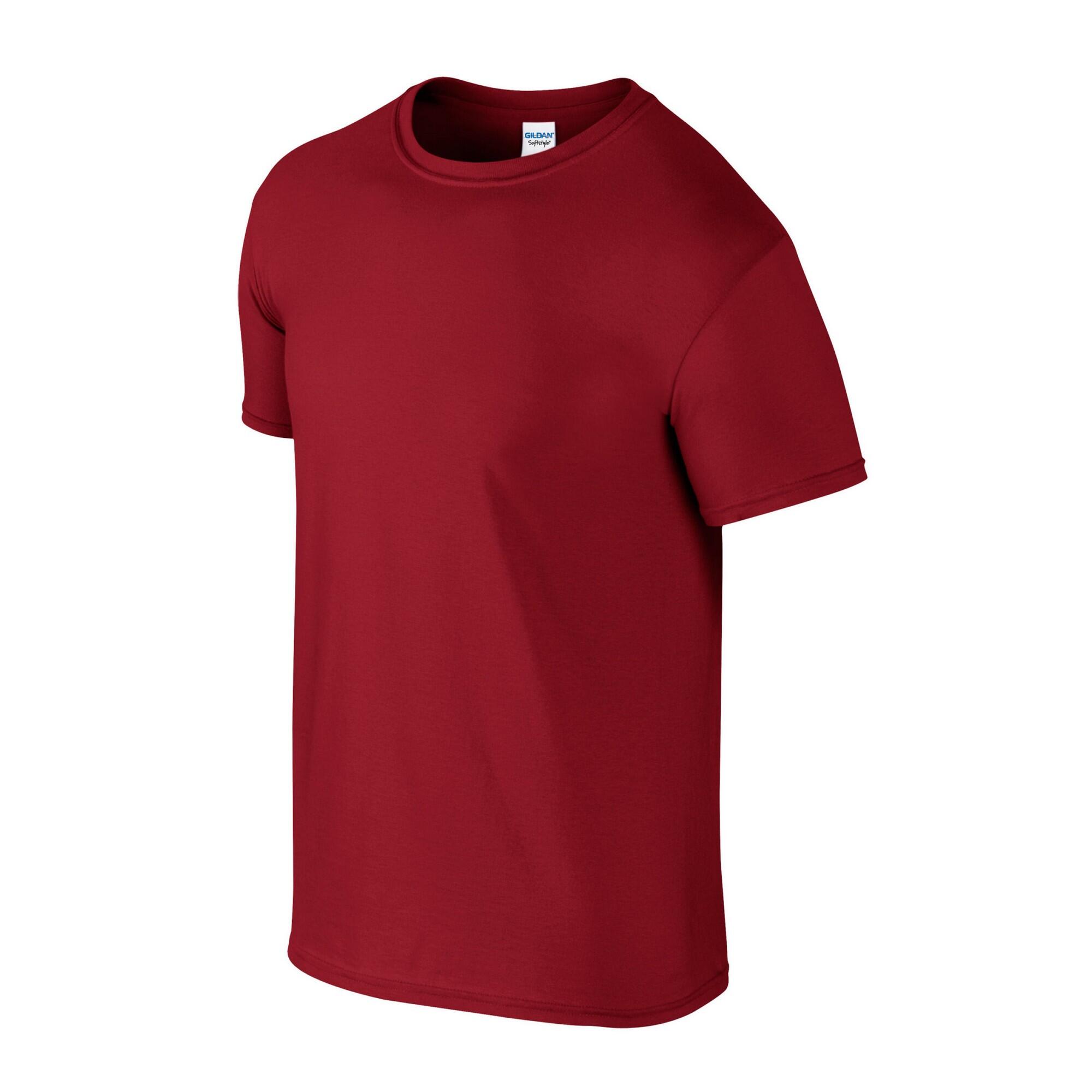 Tshirt SOFTSTYLE Adulte (Rouge Foncé) 3/3