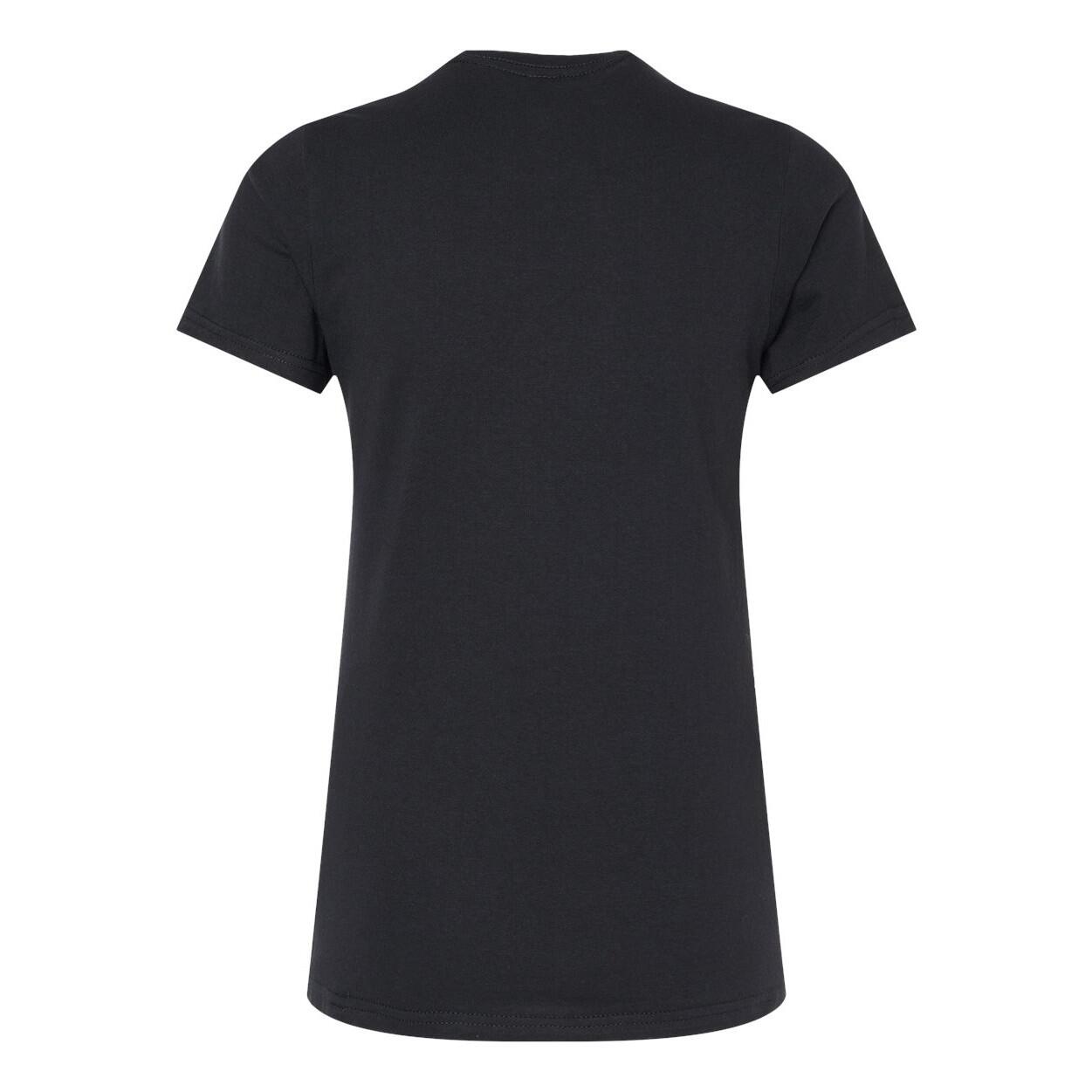 Womens/Ladies Softstyle Midweight TShirt (Pitch Black) 2/2
