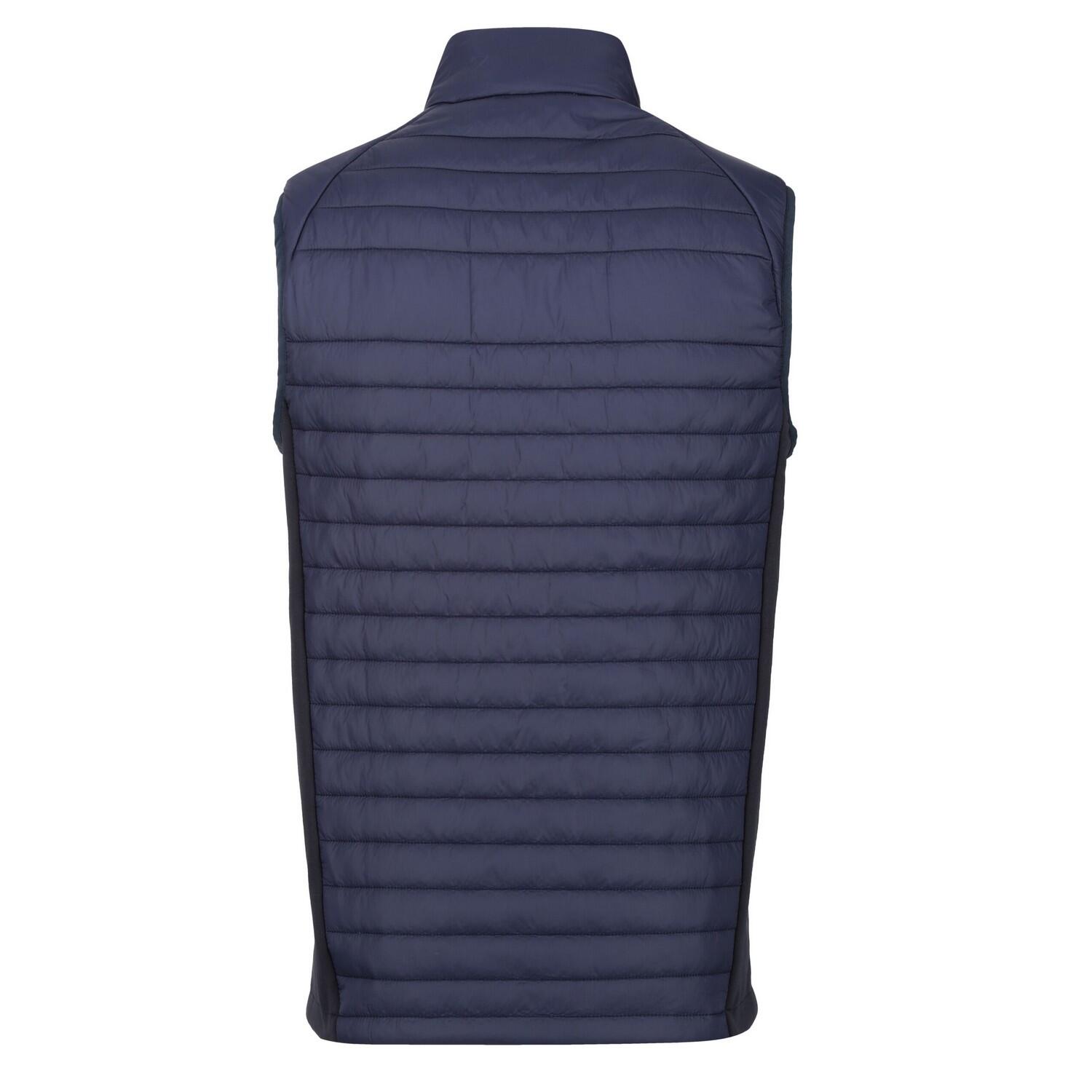 Chaleco Forro Polar Navigate Hybrid para Hombre Marino, Gris Seal 2/3