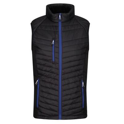 Heren navigate hybride body warmer (marine/seal grey)