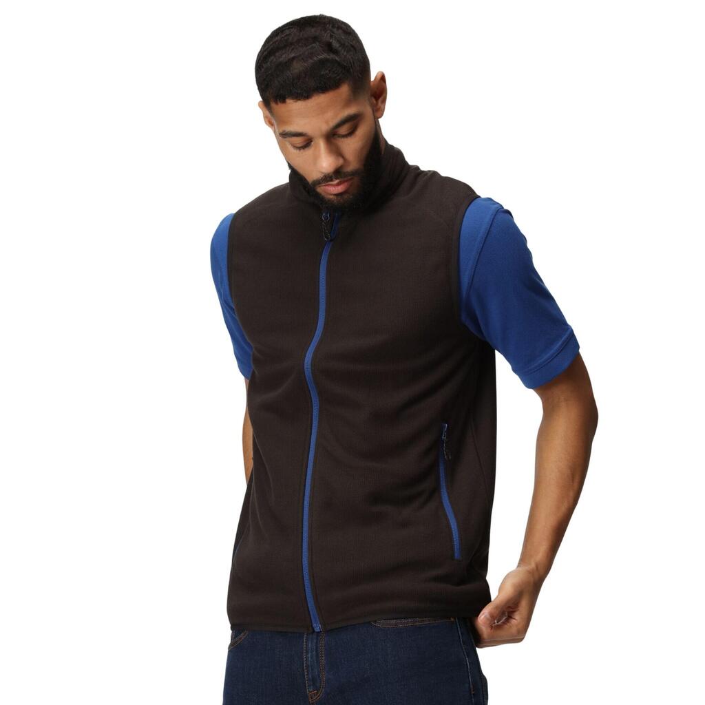 Mens Navigate Fleece Gilet (Black/New Royal)