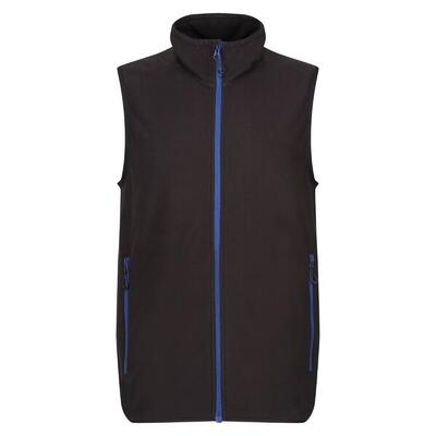 Heren navigate fleece gilet (zwart/nieuw royal)