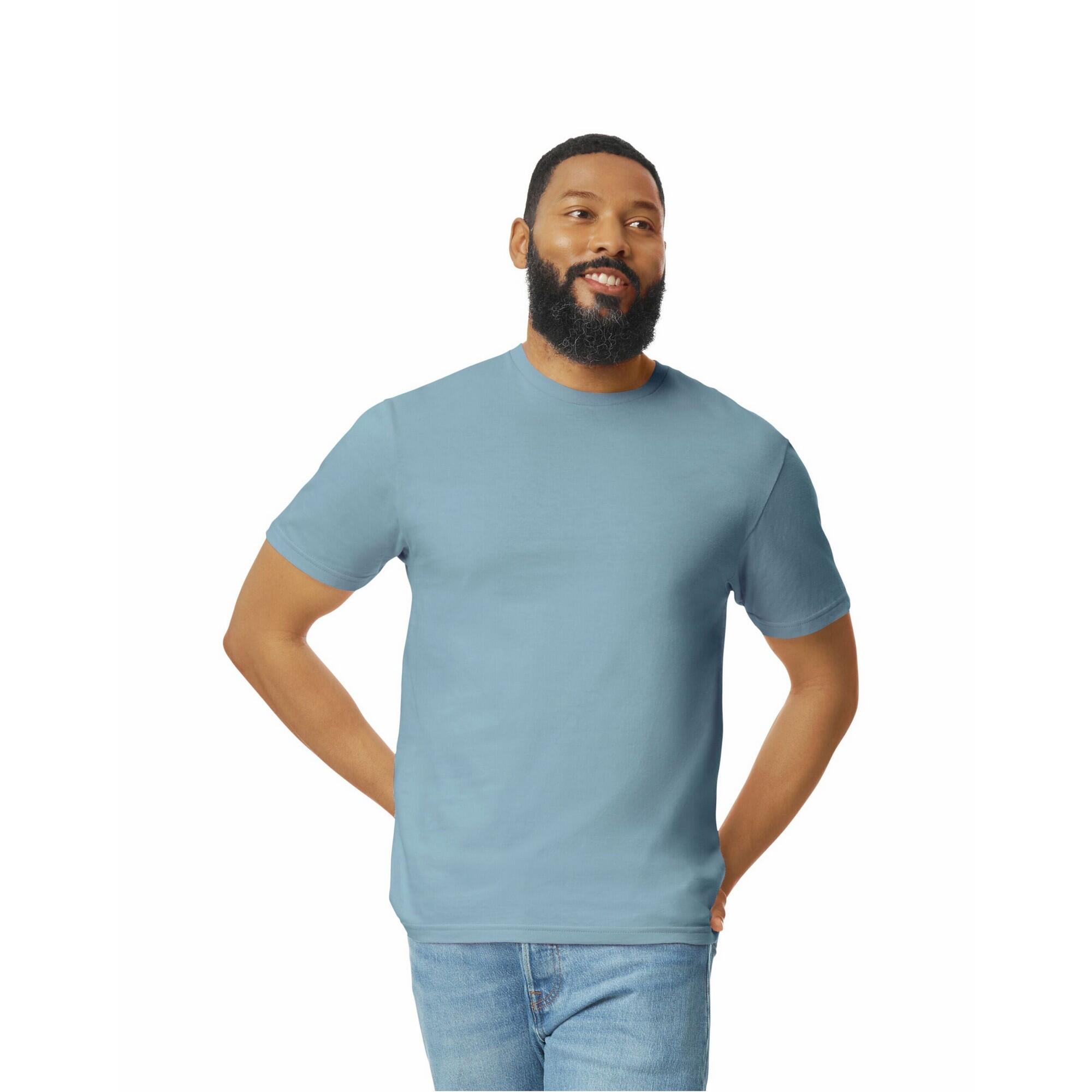 Gildan - Tshirt Softstyle Adulte (bleu De Gris) - T-shirt Manches Courtes - Bleu|gris - 40 M - Decathlon