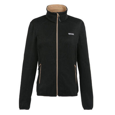 Dames newhill marl full zip fleecejack (afdichting grijs/zwart)