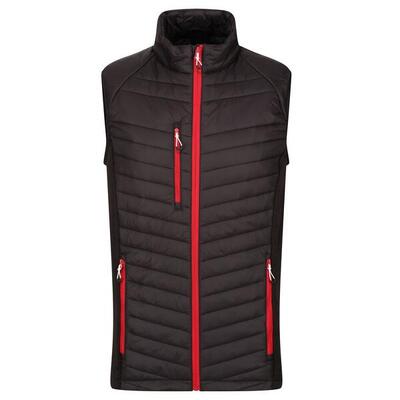 Heren navigate hybride body warmer (marine/seal grey)