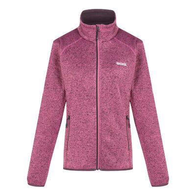 Dames newhill marl full zip fleecejack (afdichting grijs/zwart)