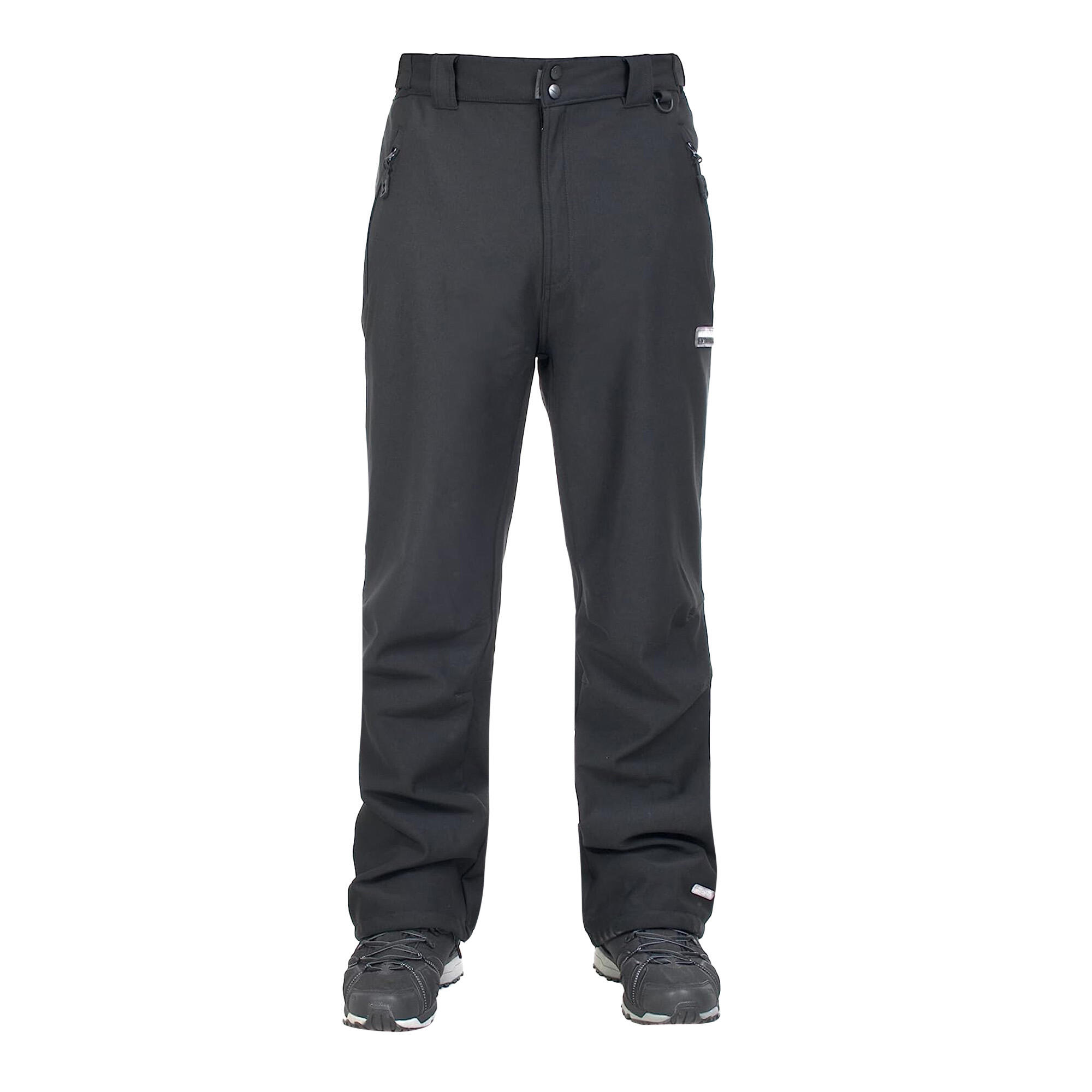 TRESPASS Mens Hemic Softshell Trousers (Black X)