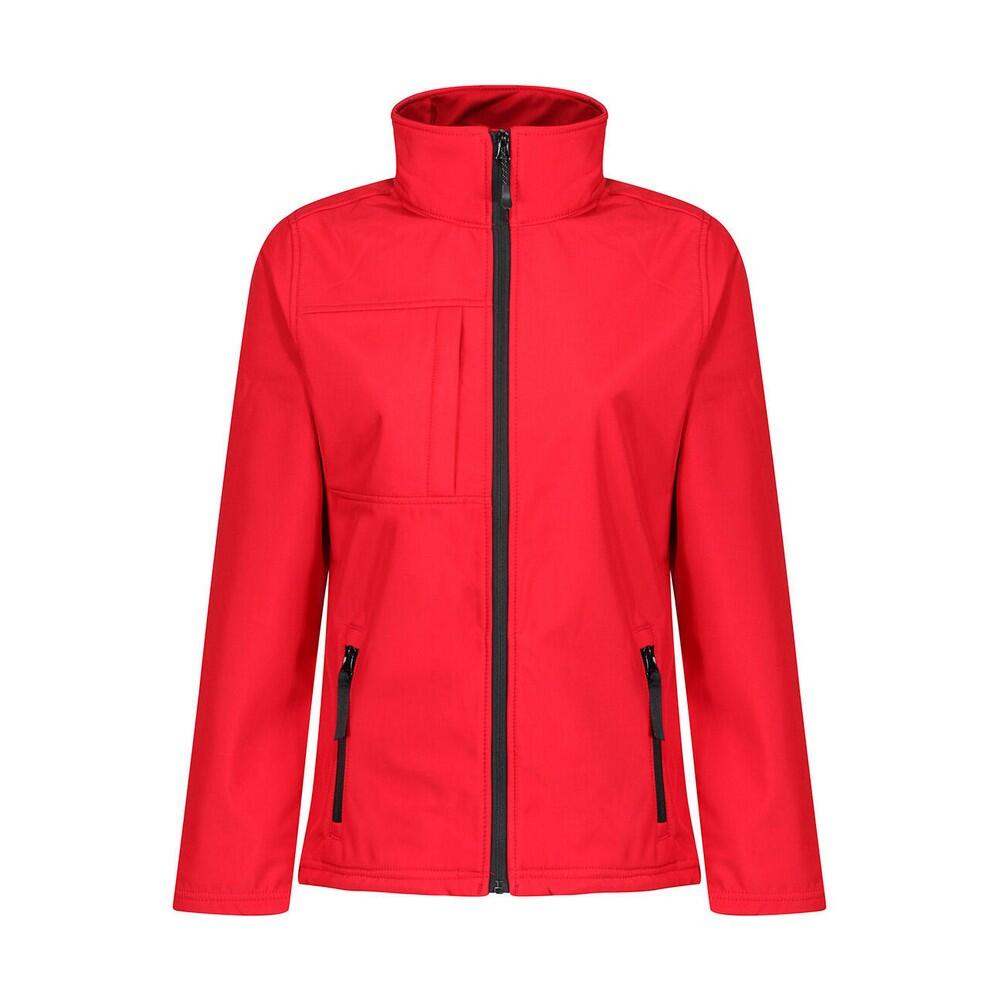 Womens/Ladies Octagon II Soft Shell Jacket (Classic Red/Black)