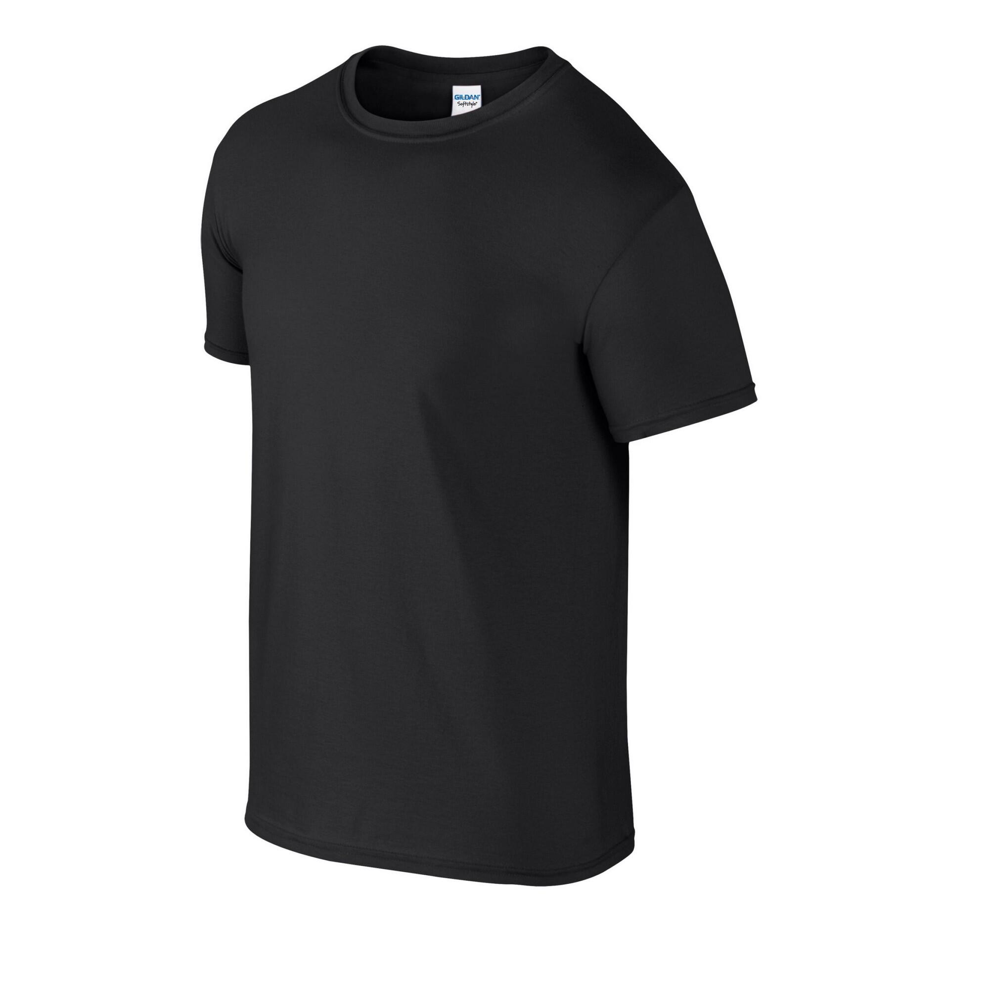 T-Shirt Softstyle Unissexo para adultos (Preto) 3/3