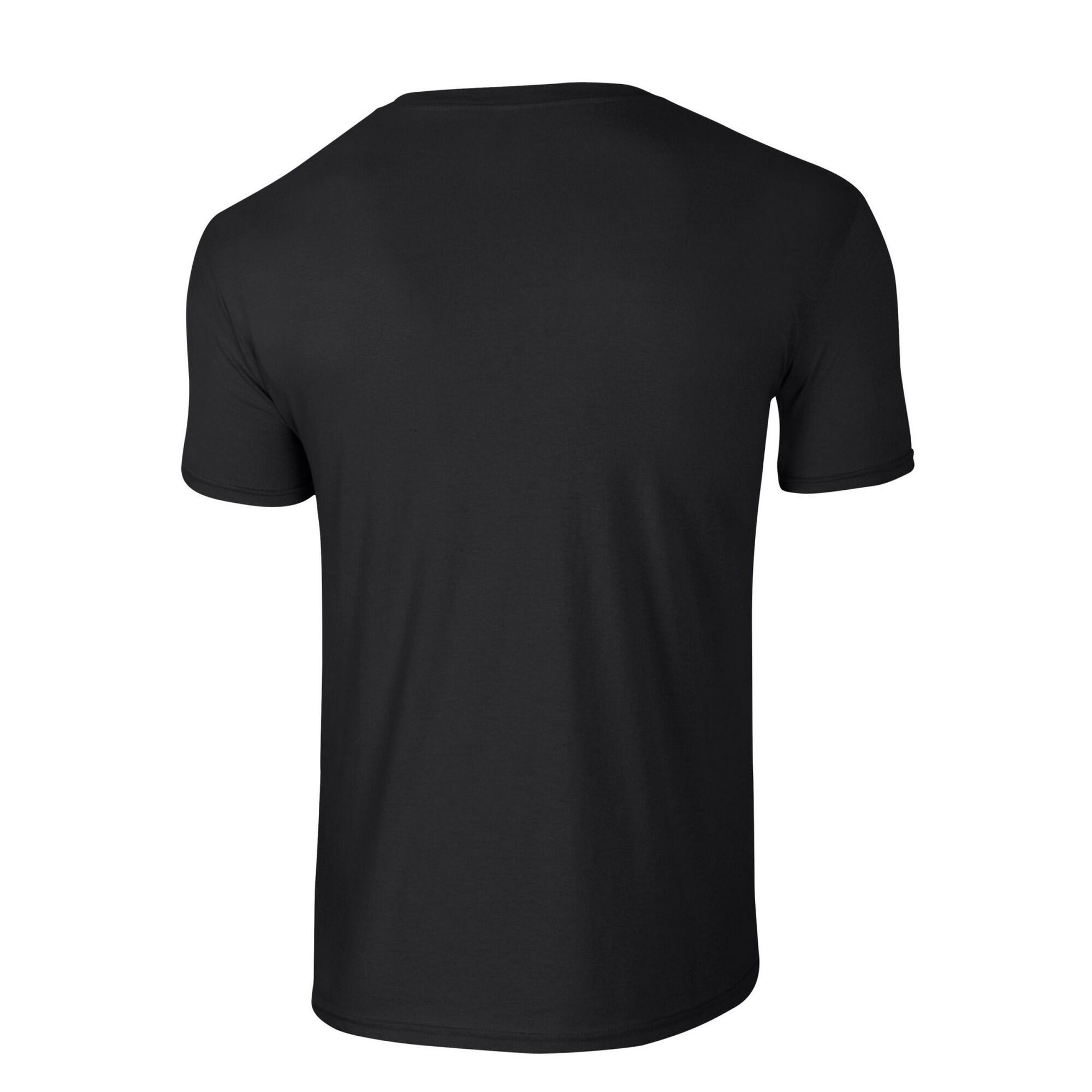 T-Shirt Softstyle Unissexo para adultos (Preto) 2/3