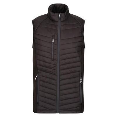 Heren navigate hybride body warmer (marine/seal grey)