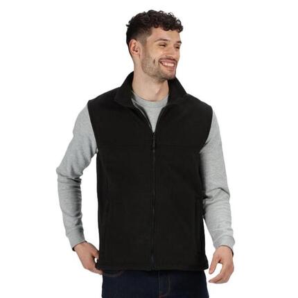 Haber II FullZip Bodywarmer Fleece AntiPill Jacket (250 GSM) (Zwart)
