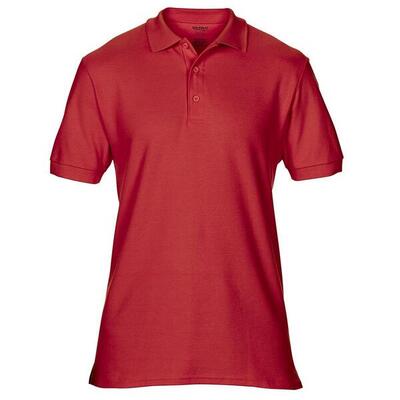Heren hammer piqué poloshirt (rood)