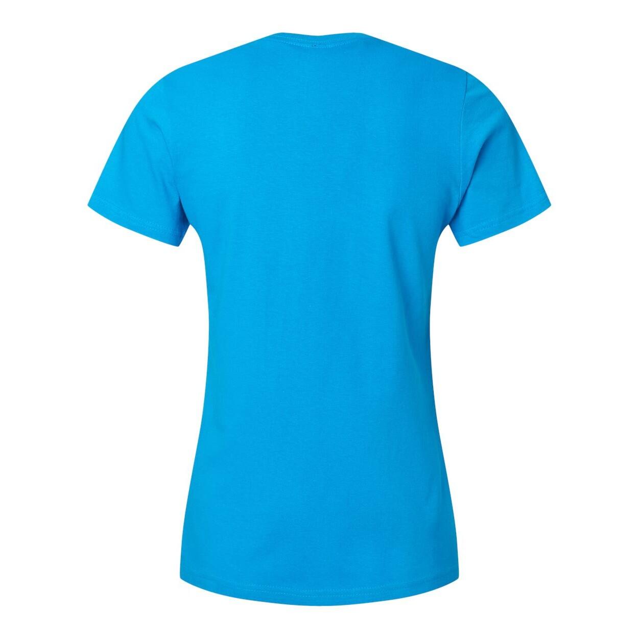 Dames Softstyle Midweight Tshirt (Saffier) 2/2