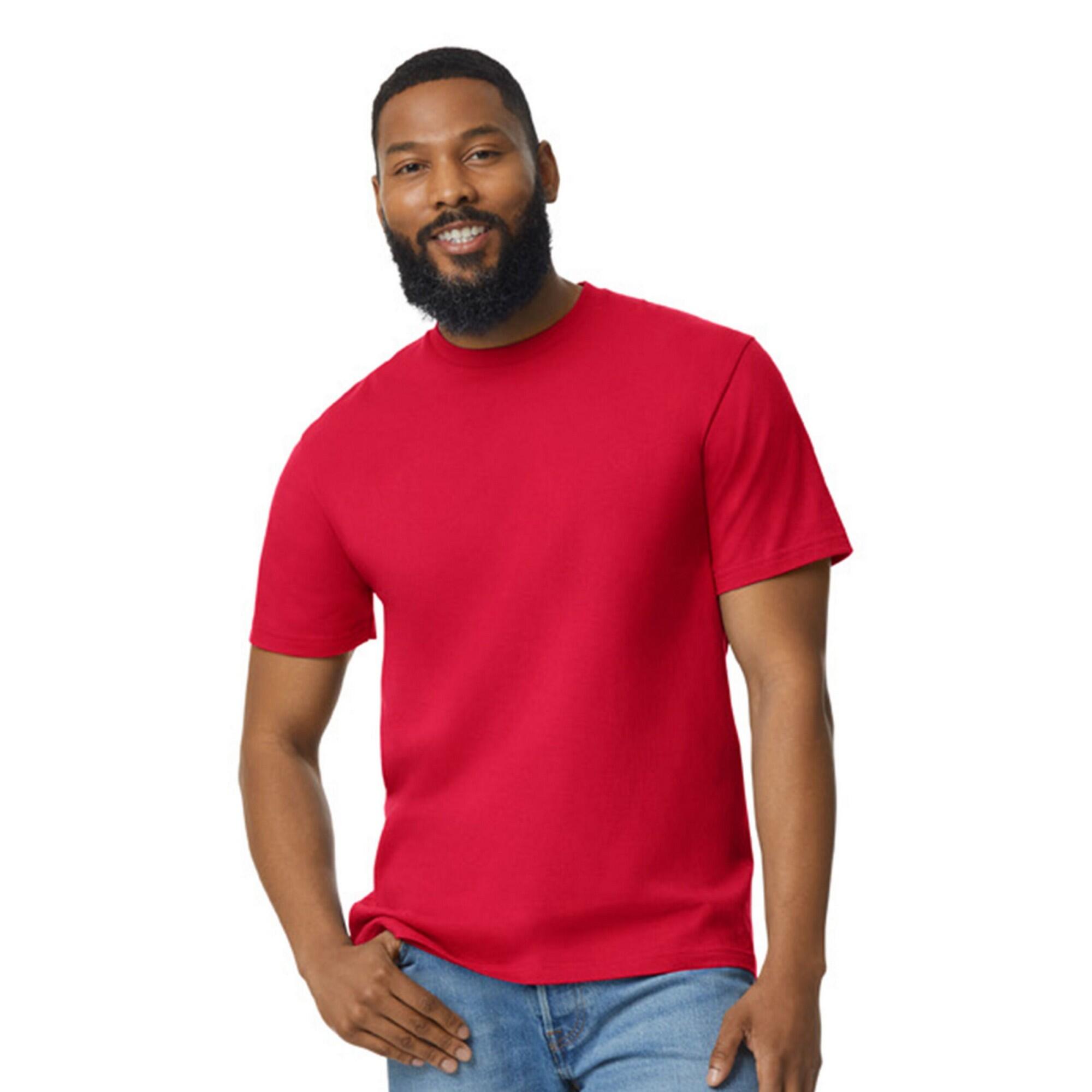 Gildan - Tshirt Softstyle Adulte (rouge) - T-shirt Manches Courtes - Rouge - 40 M - Decathlon
