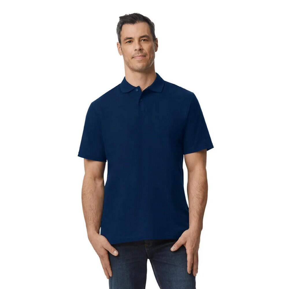 GILDAN Camisa pólo Softstyle Pique para homem Azul Marinho