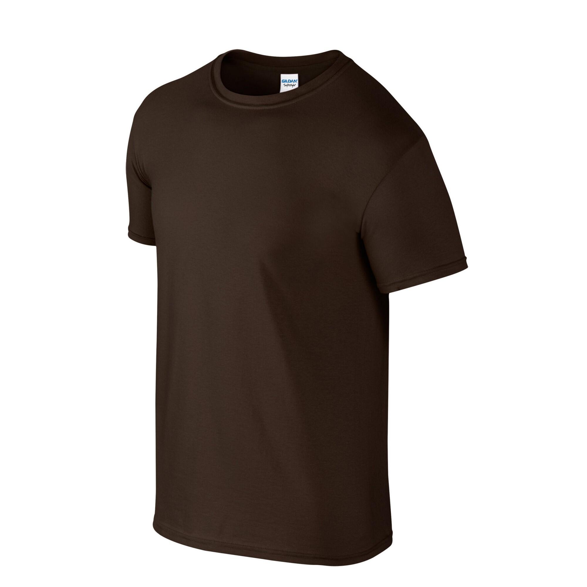 Tshirt SOFTSTYLE Adulte (Chocolat Foncé) 3/3