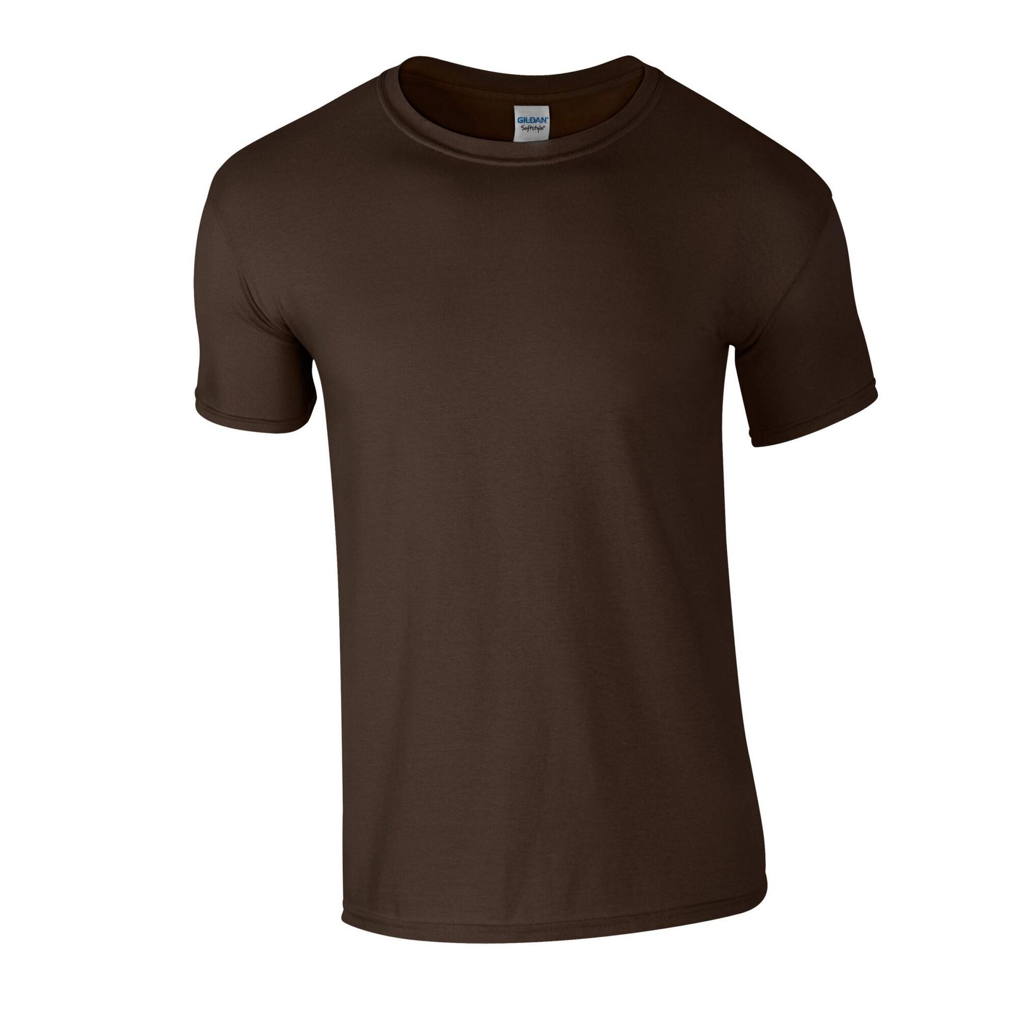 Gildan - Tshirt Softstyle Adulte (chocolat Foncé) - T-shirt Manches Courtes - Marron - 56 3xl - Decathlon