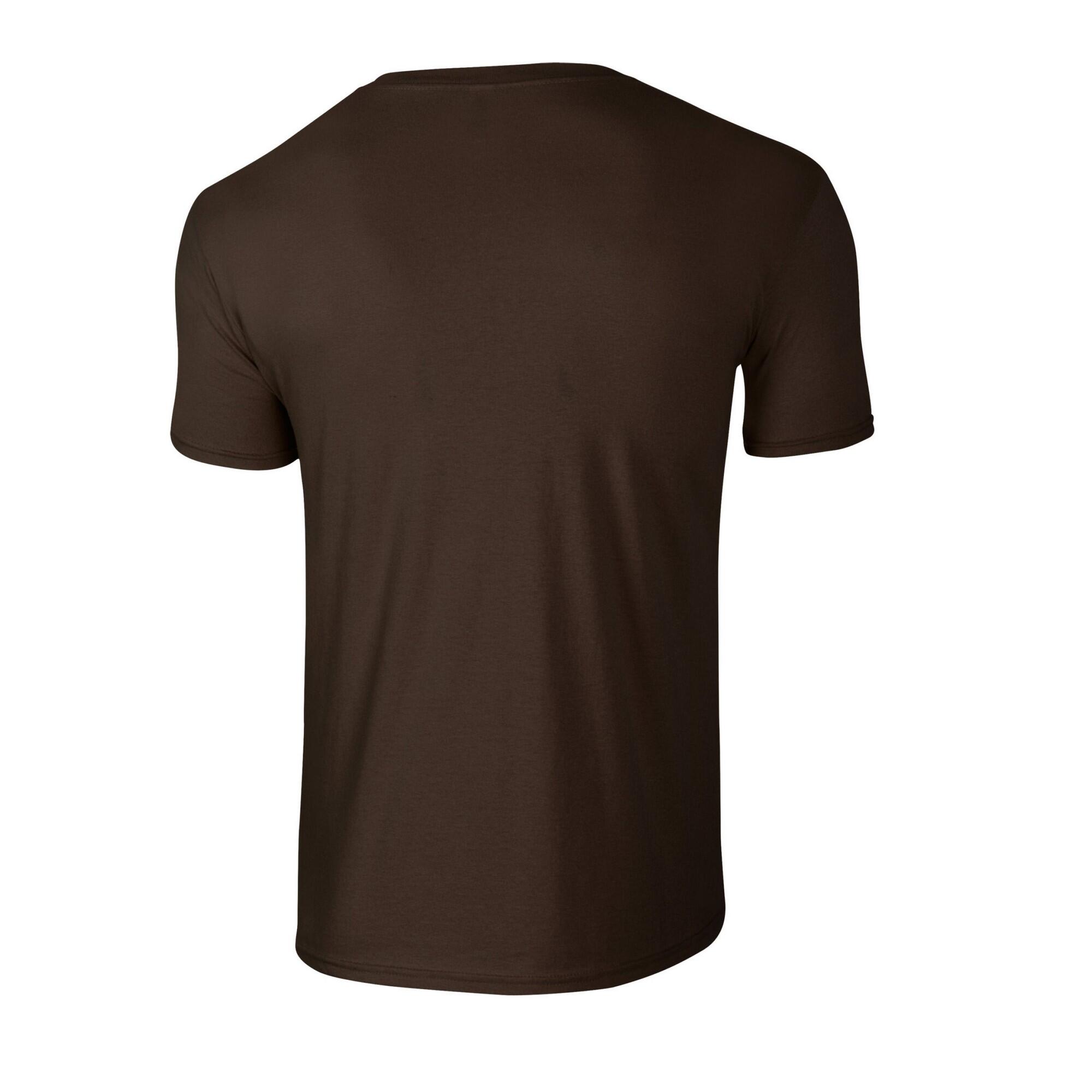 Tshirt SOFTSTYLE Adulte (Chocolat Foncé) 2/3