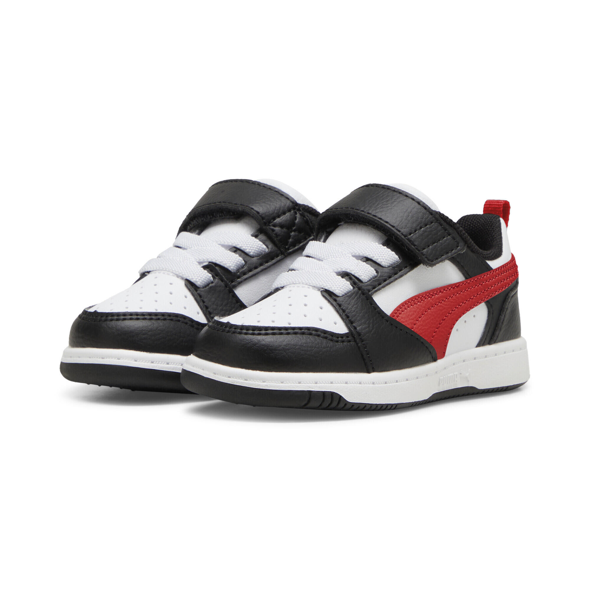 Puma - Baskets Rebound V6 Lo Bébé Puma - Baskets - Blanc|noir|rouge - Decathlon