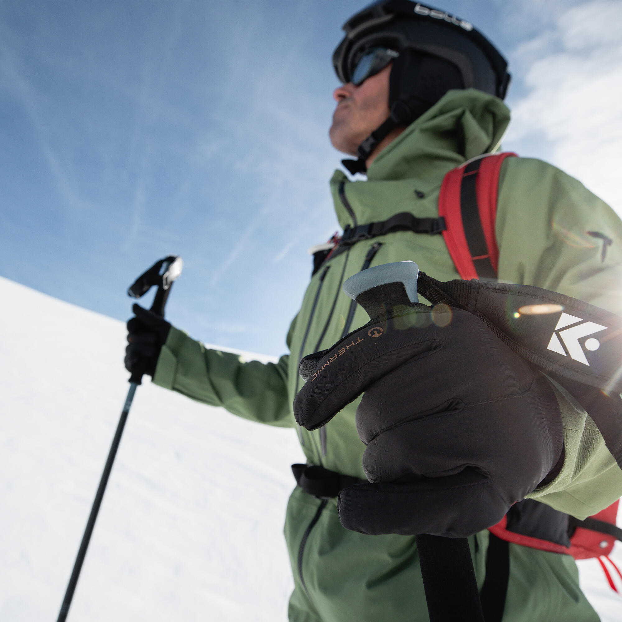 Handschoenen voor toerskiën Lichte en warme - Touring Warm Gloves 3/4