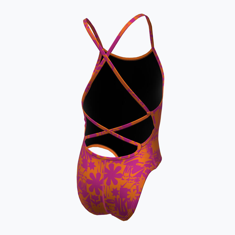 Strój pływacki jednoczęściowy dziecięcy Nike Hydrastrong Lace Up Back