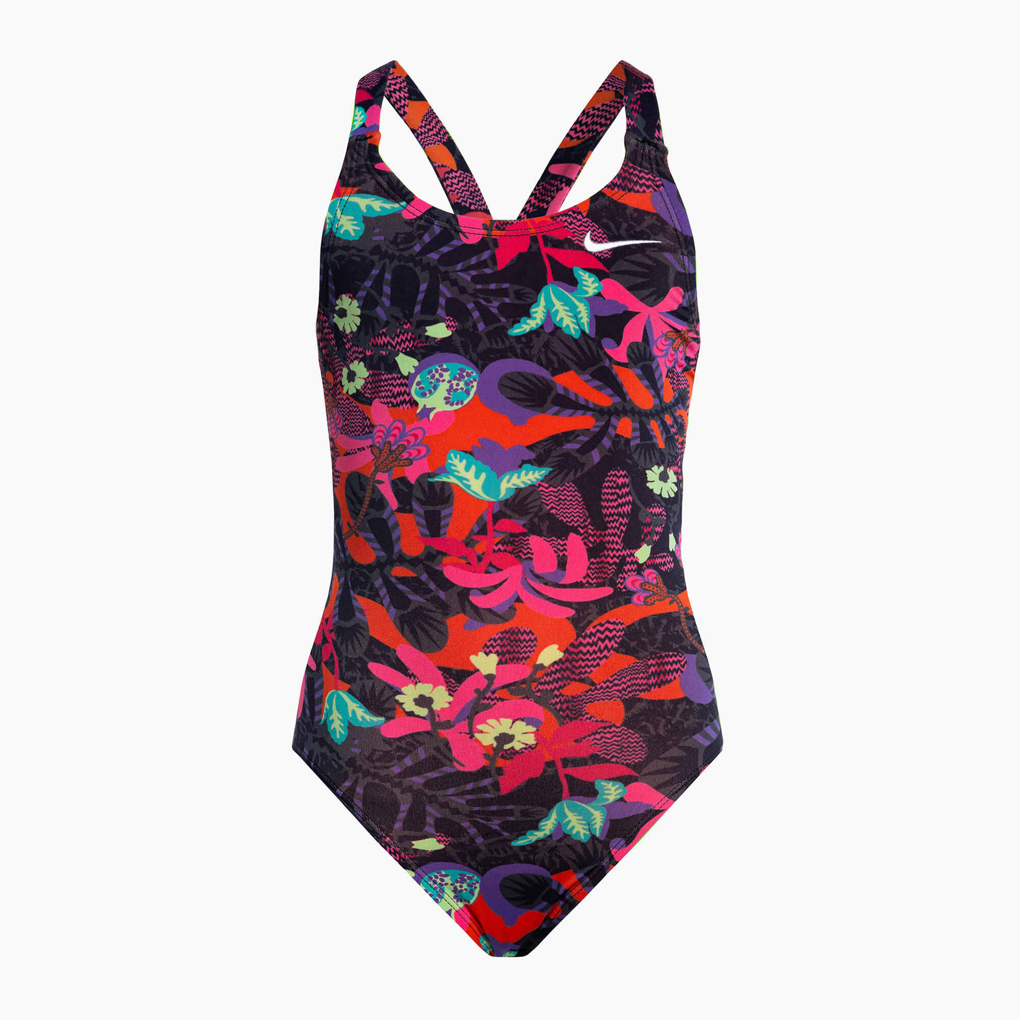 Strój pływacki jednoczęściowy dziecięcy Nike Multiple Print Fastback