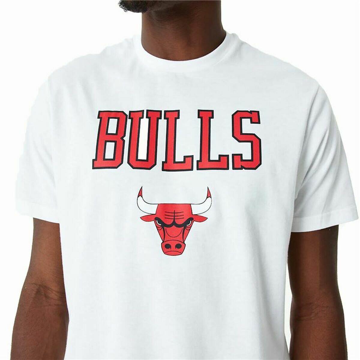 t-shirt de basket New Era NBA Chicago Bulls Blanc 2/5
