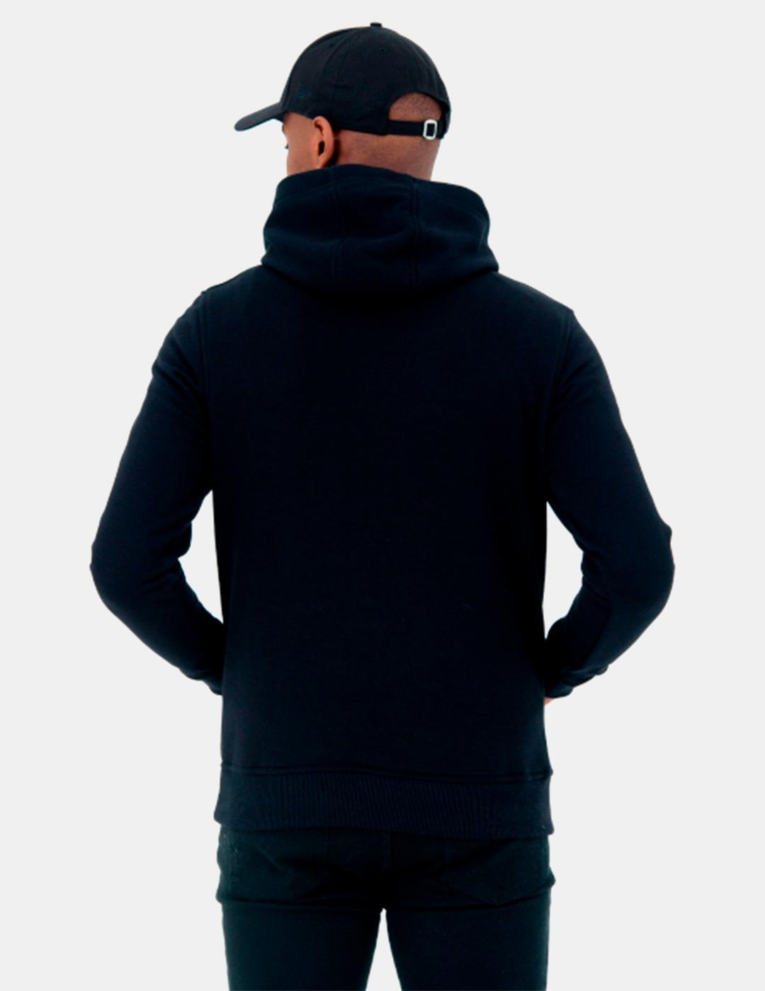 Sudaderas para Hombre New era  logo po golden warriors Negro 3/7