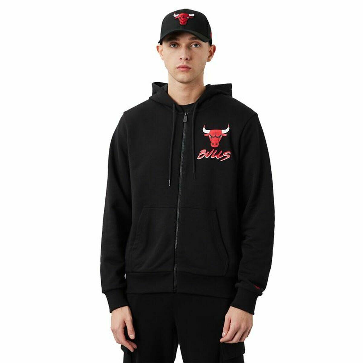 Casaco de desporto para homem new era chicago bulls preto
