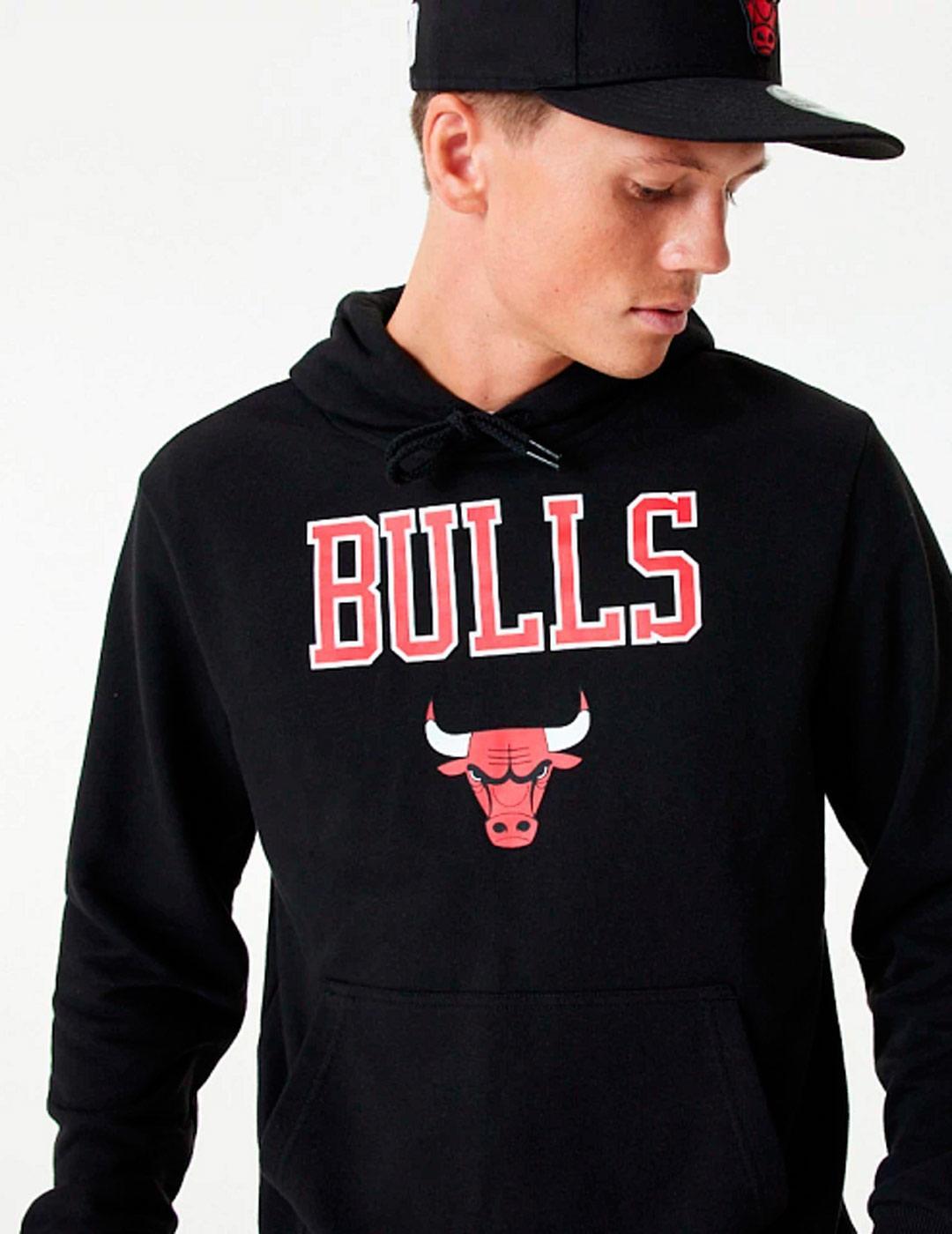 Sweat-shirts pour hommes New Era logo Chicago Bulls Noir 2/6