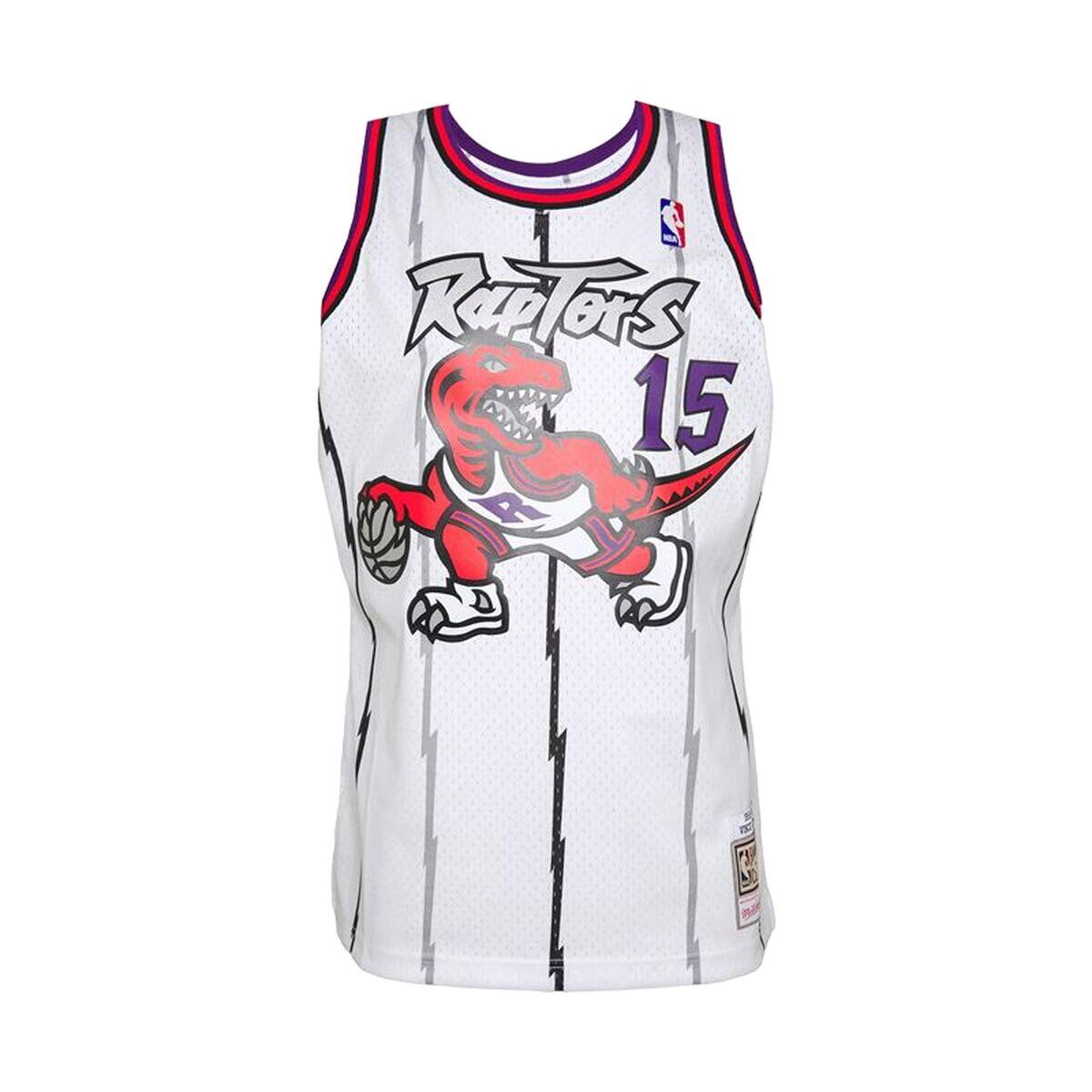 MITCHELL & NESS T-shirt de basquetebol Mitchell & Ness Toronto Raptors Vince Carter Branco
