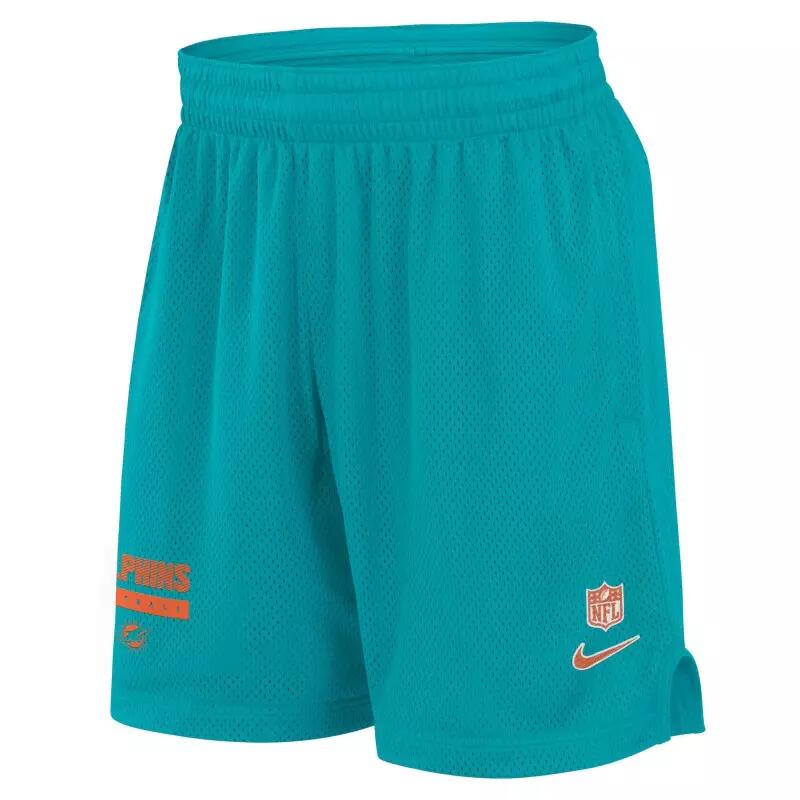 Short NFL Miami Dolphins Nike Sideline Mesh 2024 aqua 1/2