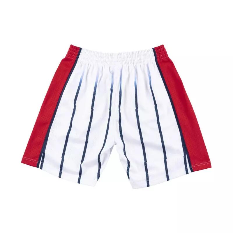 Short NBA Houston Rockets 1996-97 Mitchell & Ness Swingman Blanc pour Homme 2/2