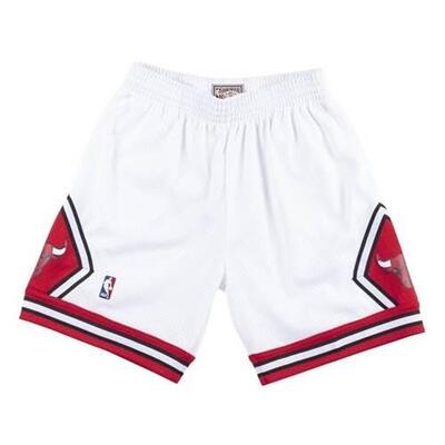 Short nba chicago bulls 1997-98 mitchell & ness swingman blanc pour homme