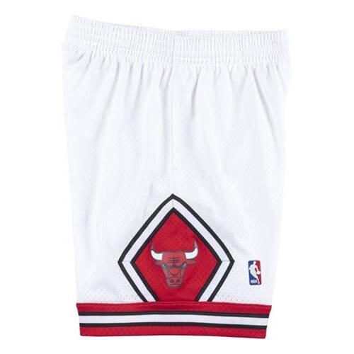 Short NBA Chicago Bulls 1997-98 Mitchell & Ness Swingman Blanc pour Homme 3/3