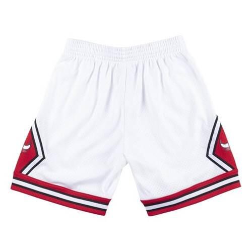 Short NBA Chicago Bulls 1997-98 Mitchell & Ness Swingman Blanc pour Homme 2/3