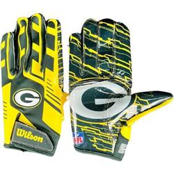 Wilson Adult NFL Stretch Fit Gloves Team Green Bay Packers