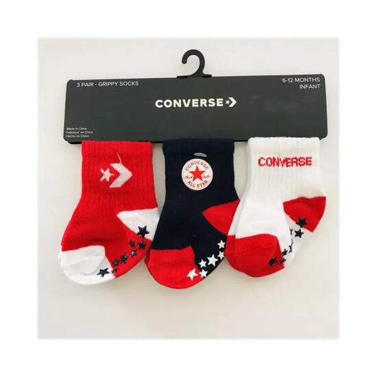 Chaussettes Converse Star Gripper pack de 3 pour bébé -Converse