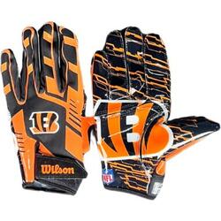 Wilson Adult NFL Stretch Fit Gloves Team Cincinnati Bengals