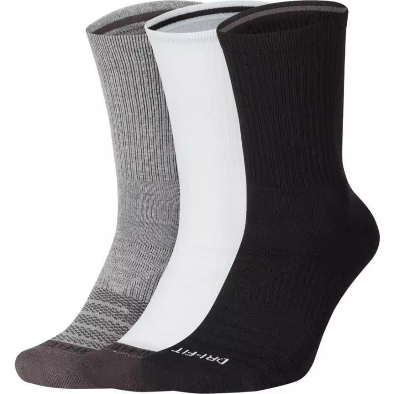 Nike - Chaussettes Nike Everyday Gris Wht Blk 3 Paires - Chaussettes - Multicolore - 34/38 - Decathlon