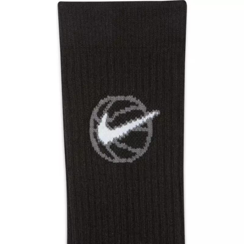 Chaussettes Nike Elite Everyday Noir 3 paires 3/4